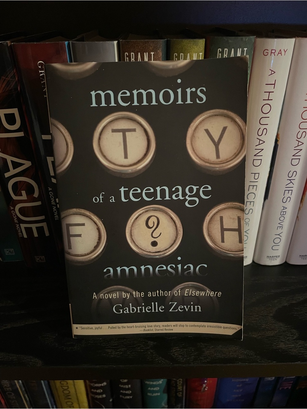 3/$20 | Memoirs of a Teenage Amnesiac by Gabrielle Zevin